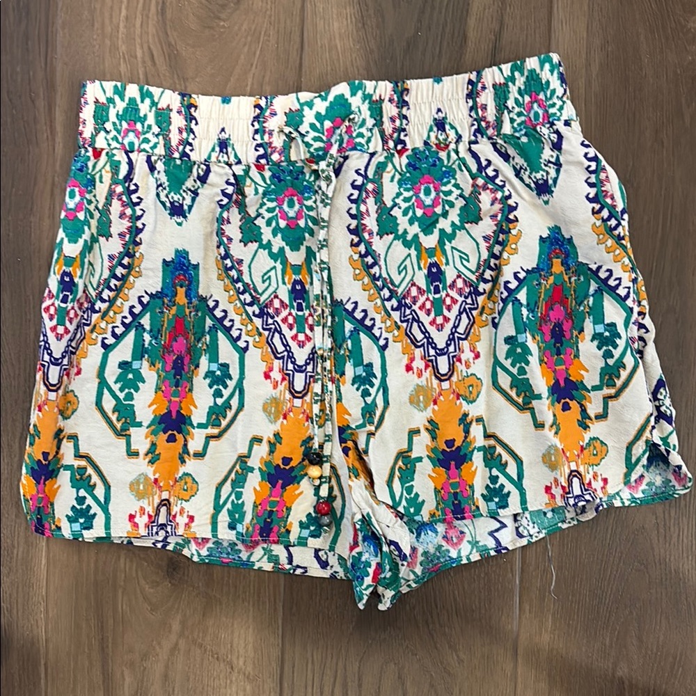 Zara Colorful Patterned Shorts